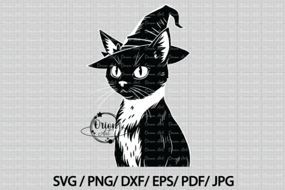 A Halloween Cat Svg Png