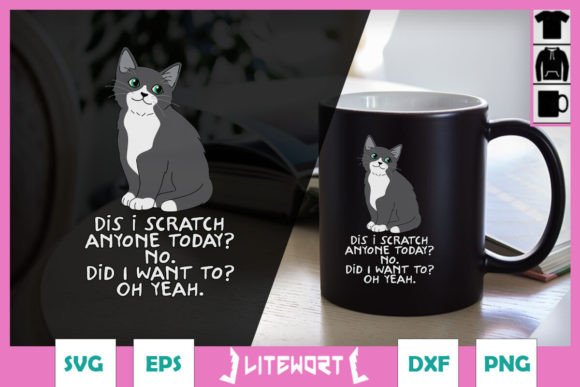 Black Cat SVG I Scratched Anyone