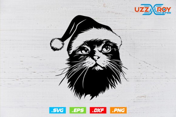 Cat Santa Hat SVG: A Festive, Friendly Embroidery Staple
