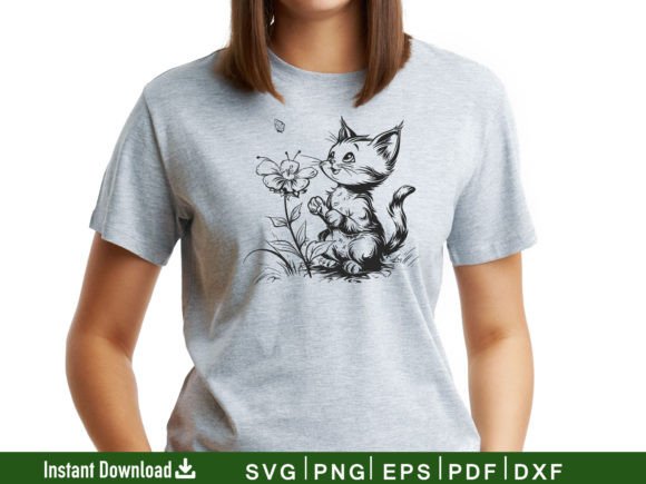 Cat SVG Files for Silhouette, Cat Svg