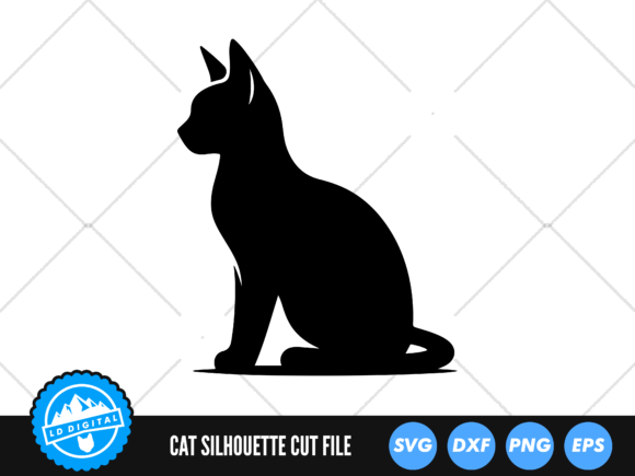 Cat SVG Files Kitten Silhouette