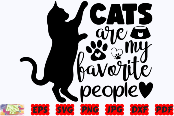 Cats Are My Favorite People SVG Cat SVG