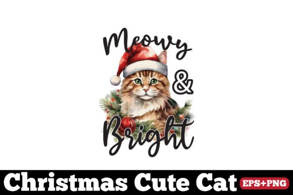 Christmas Cat, Meowy Bright