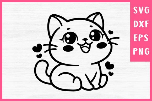 Cute Cat SVG Cat Cut File