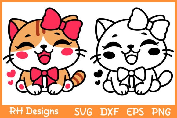 Cute Cat SVG for Real Embroidery Projects