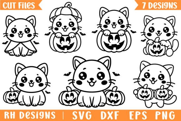Halloween Cat SVG Bundle Halloween SVG