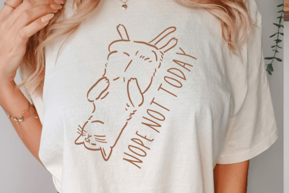 Nope Not Today Svg Png,cat Svg