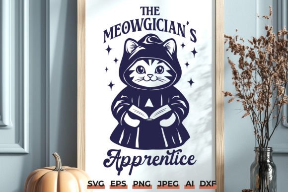 Retro Halloween Cat SVG, Trendy Style
