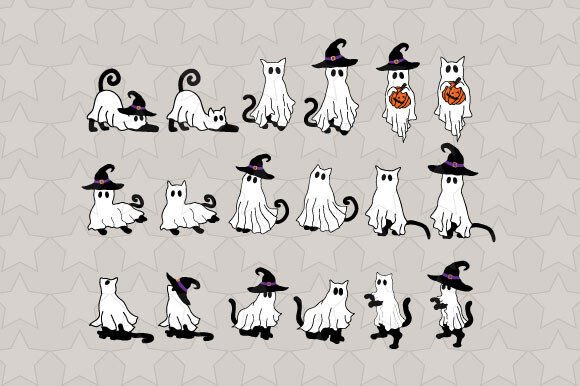 Spooky Cat Svg Bundle