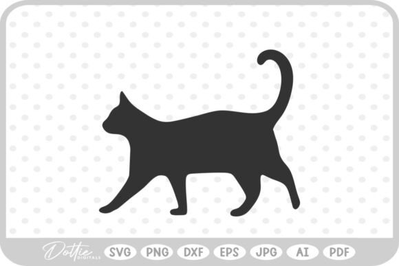 Walking Cat SVG PNG DXF Review